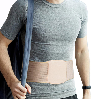 Täiskasvanute nabas hernii vöö, hingav kõhu tugi hernia fikseerimiseks, mudel SQDC-I, materjal polüester, bränd Shengrui Xikang