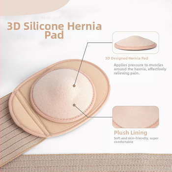 Täiskasvanute nabas hernii vöö, hingav kõhu tugi hernia fikseerimiseks, mudel SQDC-I, materjal polüester, bränd Shengrui Xikang