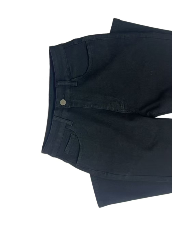 Naiste Slim-fit džinsid denimist koos puuvillaga ja spandeksiga, ultra-madal vöökoht, pikad püksid