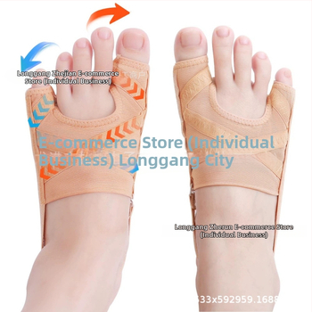 Varvaste eraldaja hallux valgus'i jaoks, hingav võrgumaterjal, mudel 8798, universaalne sobivus, naistele