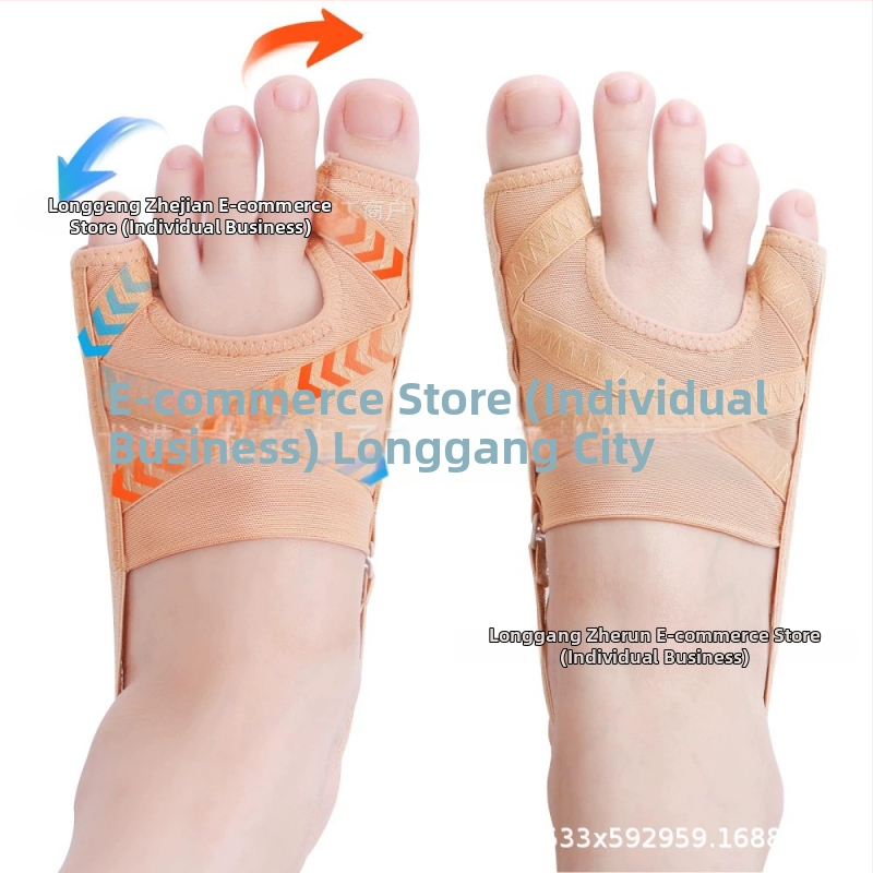 Pirkstu atdalītājs hallux valgus, elpojošs sietveida audums, modelis 8798, universāla pielāgošana, sievietēm