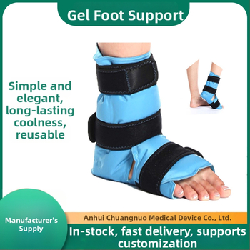 Chuangnuo geel-jääpakend hüppeliigese jaoks – termo-terapeutiline geeli kompress, nailonist hüppeliigese ortoos, täiskasvanutele, sobib jalgpalliks, jooksmiseks, rattasõiduks, korvpalliks