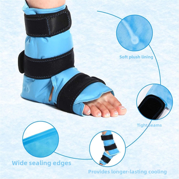 Chuangnuo geel-jääpakend hüppeliigese jaoks – termo-terapeutiline geeli kompress, nailonist hüppeliigese ortoos, täiskasvanutele, sobib jalgpalliks, jooksmiseks, rattasõiduks, korvpalliks