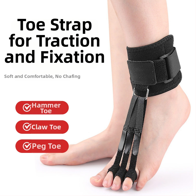 Pöialuortóos jagatud varvaste disainiga ja reguleeritava Velcro-ribaga