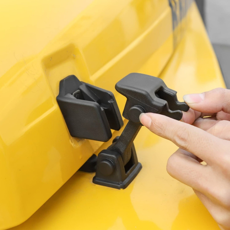 Wrangler TJ mootorikatte külgkäepideme lukustusega - OEM-stiilis modifitseerimisosa, bränd XCLPF MJT-TJ-553, sobib Wrangler TJ 1996–2006, kohandamine saadaval