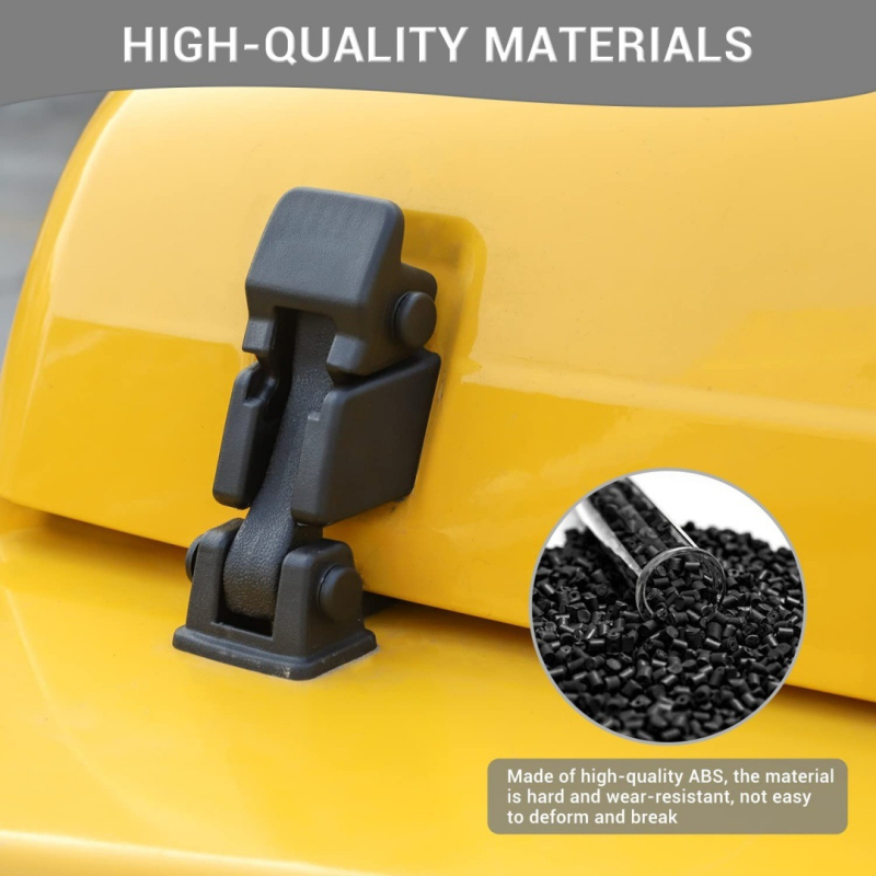 Wrangler TJ mootorikatte külgkäepideme lukustusega - OEM-stiilis modifitseerimisosa, bränd XCLPF MJT-TJ-553, sobib Wrangler TJ 1996–2006, kohandamine saadaval