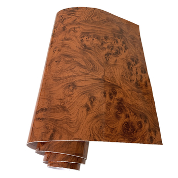 Cheshjong 9738 PVC auto sisekujunduse värvi muutmise kile, läikiva puidustruktuuriga, keskkonsooli ja uste dekoratsioonide jaoks – vastupidav temperatuuridele ja kriimustustele