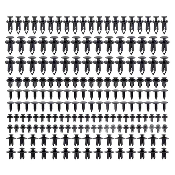 Auto klipside komplekt, 190 tk, 6 suurust, kinnitusklemmid buferi ja fenderi jaoks, PA6 nailon