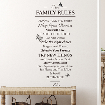 Seinakleebis - sloganidisain, PVC materjal, MOSSDECAL, kaasaegne minimalistlik stiil, 1 tükk, sobib elutoale, magamistubale, kabinetile, köögile