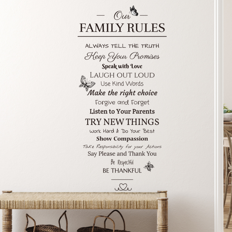 Seinakleebis - sloganidisain, PVC materjal, MOSSDECAL, kaasaegne minimalistlik stiil, 1 tükk, sobib elutoale, magamistubale, kabinetile, köögile