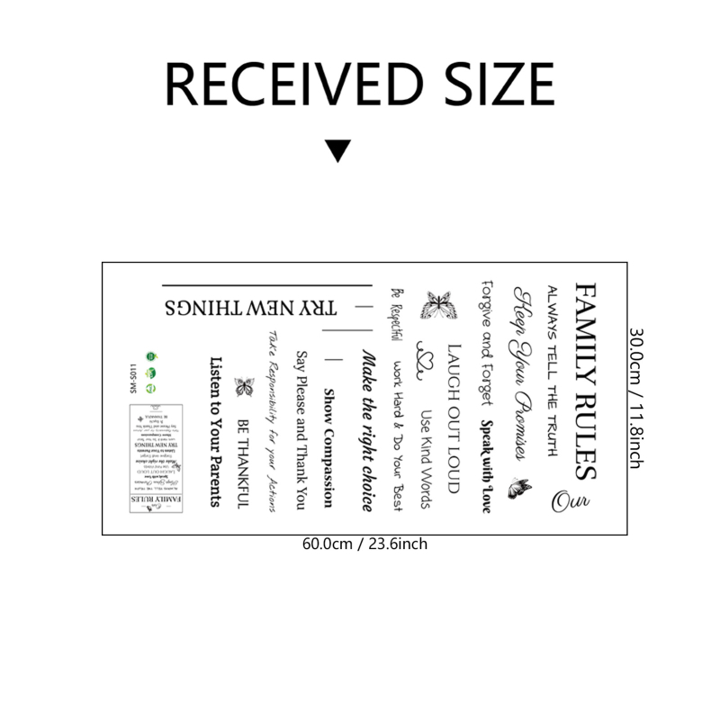 Seinakleebis - sloganidisain, PVC materjal, MOSSDECAL, kaasaegne minimalistlik stiil, 1 tükk, sobib elutoale, magamistubale, kabinetile, köögile