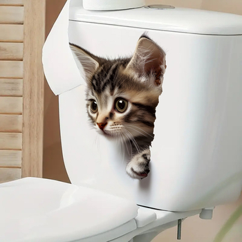 Dekoratiivne PVC seina kleebis vannitoa jaoks, taime ja lille muster, modernne minimalistlik lame disain, 1 tk.