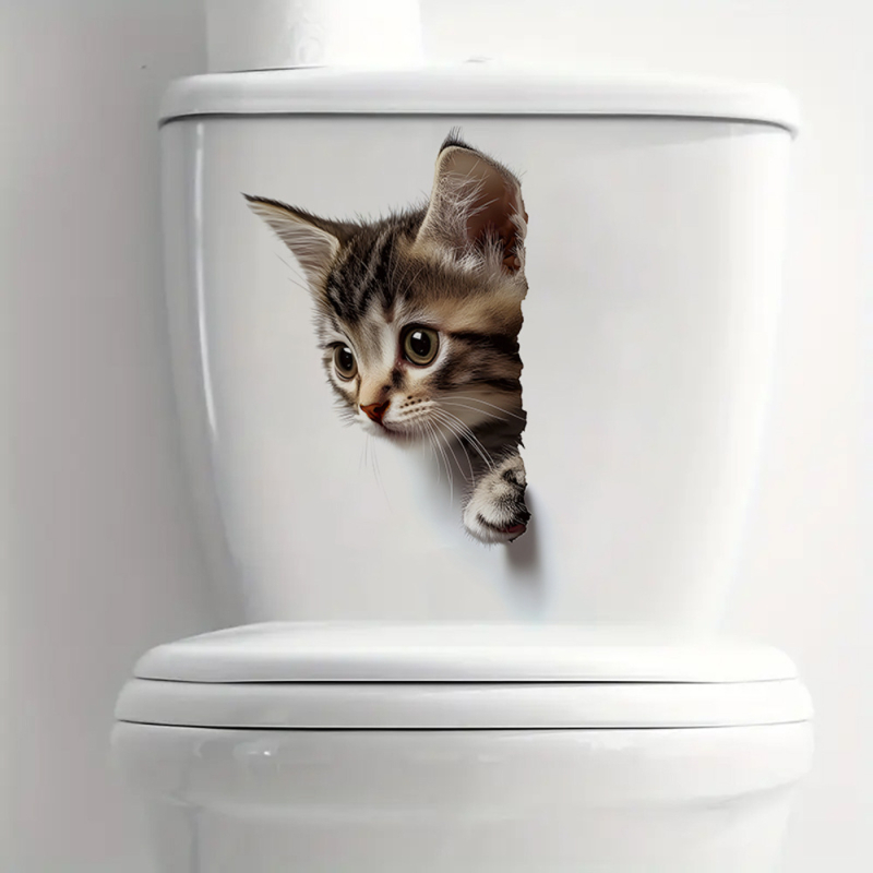 Dekoratiivne PVC seina kleebis vannitoa jaoks, taime ja lille muster, modernne minimalistlik lame disain, 1 tk.