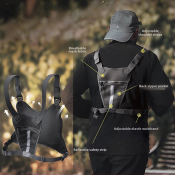 Väljasõiduks rindkere kott — taktiline kamuflaažkott jooksu ja välispordiks, polüester, JL-Y59, Reize, unisex