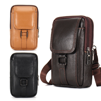 Meestele mõeldud telefoni kott nahast, üle vöö sild, ehtne nahk, kahekihiline veisnahk, tõmblukk, võtme sisemuses, vertikaalne ruudukujuline kuju, äriline stiil, Kevad 2025