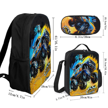 Kolmese seljakottide komplekt – unisex, igapäevase reisimise stiil, maht 20–35 L, sobib 8-tollise sülearvutiga, logotipi printimine