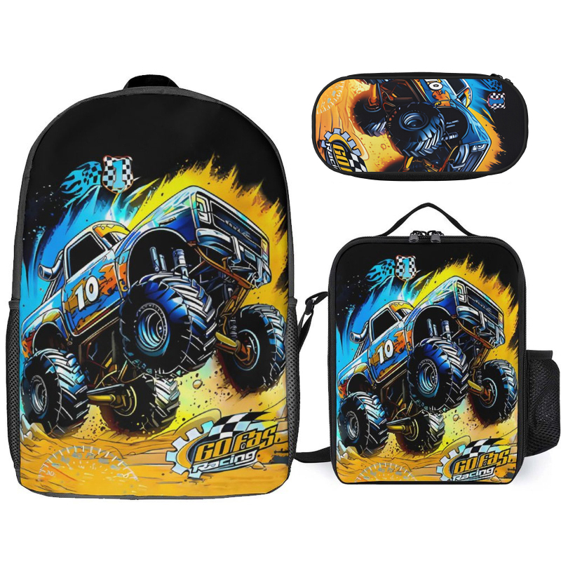 Kolmese seljakottide komplekt – unisex, igapäevase reisimise stiil, maht 20–35 L, sobib 8-tollise sülearvutiga, logotipi printimine