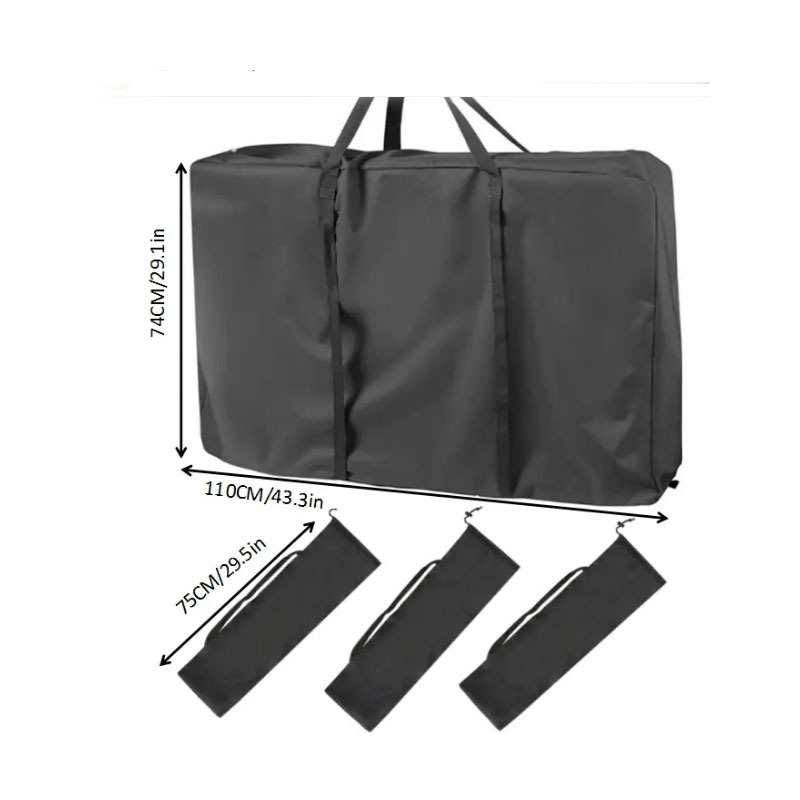 Nailonist kandekott kolimiseks, suure mahutavusega, veekindel, tolmukindel, päikesekindel, käepidemega.