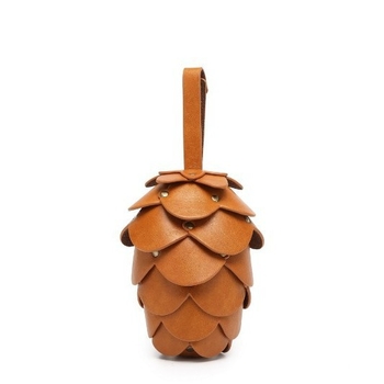 PU nahast ananassi kujuline käekott, magnetlukuga, sisetasku dokumentide jaoks, mudel P99, 2025. aasta kevad