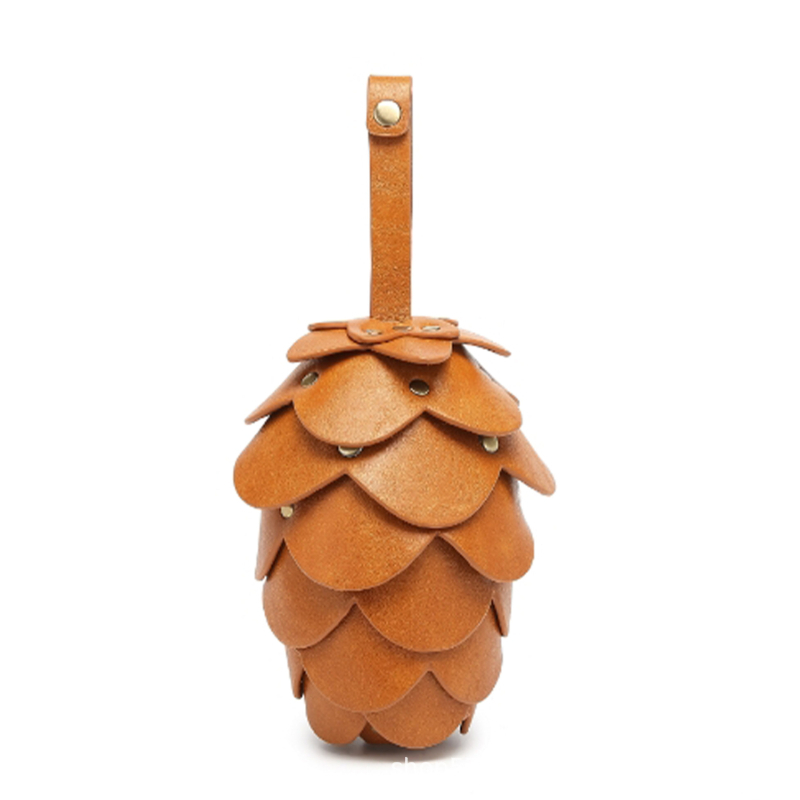 PU nahast ananassi kujuline käekott, magnetlukuga, sisetasku dokumentide jaoks, mudel P99, 2025. aasta kevad