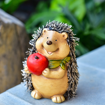 Siil lauafiguur - maalitud keraamika, loomade motiiv, kaasaegne minimalistlik stiil, kartongpakend