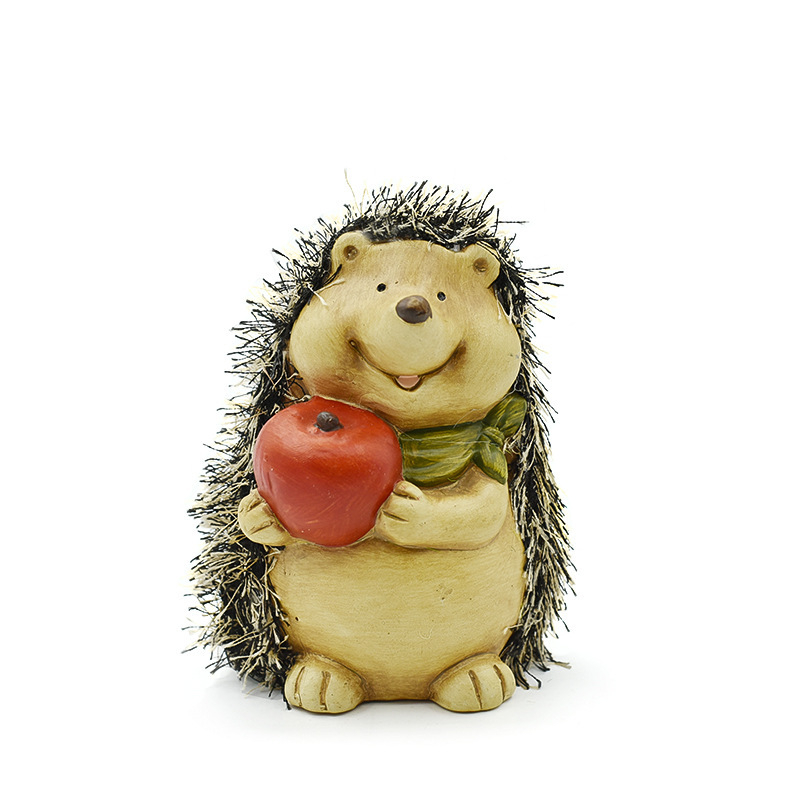 Siil lauafiguur - maalitud keraamika, loomade motiiv, kaasaegne minimalistlik stiil, kartongpakend