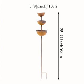 Vintage rauast vihmavee kogujaja ja lindude söötja, mudel 30146