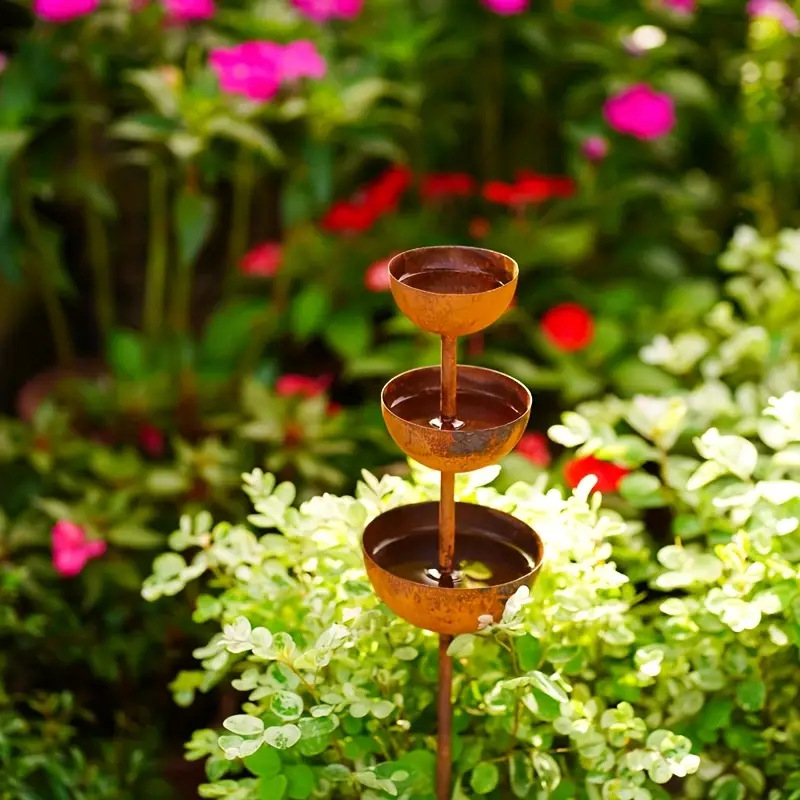 Vintage rauast vihmavee kogujaja ja lindude söötja, mudel 30146