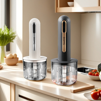 Elektriline mini köögimasin küüslaugu pastaks ja köögiviljadele, Maht <1L, 3 kiirust, ≤36V, 3 terad