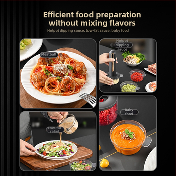 Elektriline mini köögimasin küüslaugu pastaks ja köögiviljadele, Maht <1L, 3 kiirust, ≤36V, 3 terad