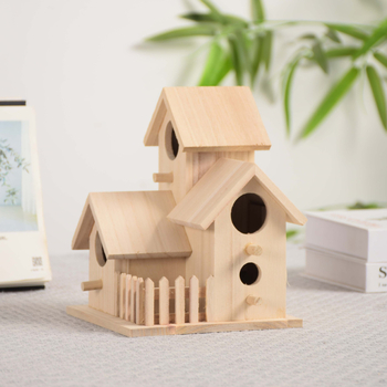 Puidust varblase pesamaja – välitingimustes villa-stiilis, kolm kambrit, kaubamärk Huke