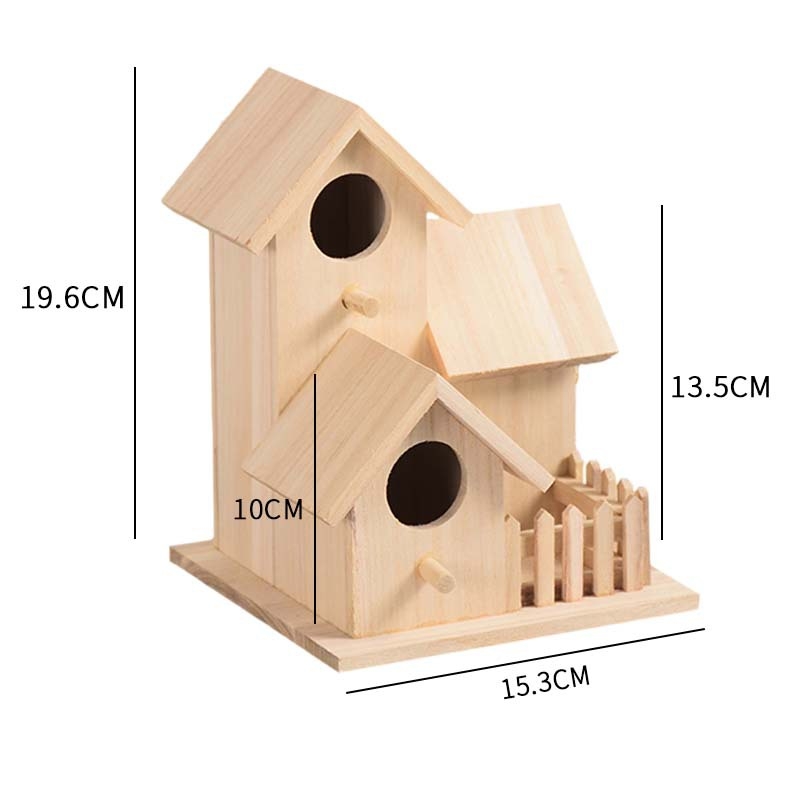 Puidust varblase pesamaja – välitingimustes villa-stiilis, kolm kambrit, kaubamärk Huke