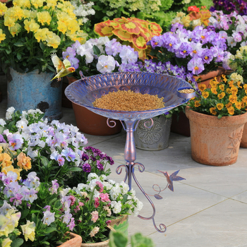 Retro rauast aed-lindude söötja ja vannide dekoratsioon, Materjal: raud, Tootekood: DY49042003, Mõeldud aiandusele