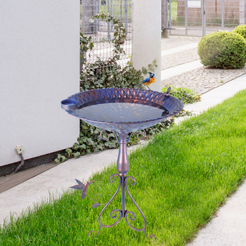 Retro rauast aed-lindude söötja ja vannide dekoratsioon, Materjal: raud, Tootekood: DY49042003, Mõeldud aiandusele