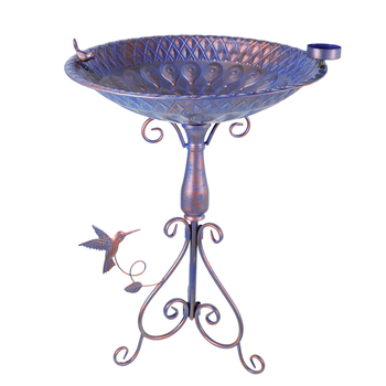 Retro rauast aed-lindude söötja ja vannide dekoratsioon, Materjal: raud, Tootekood: DY49042003, Mõeldud aiandusele