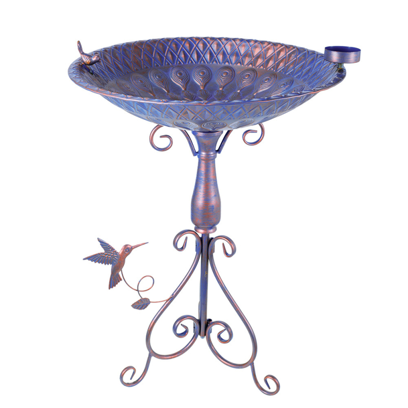 Retro rauast aed-lindude söötja ja vannide dekoratsioon, Materjal: raud, Tootekood: DY49042003, Mõeldud aiandusele