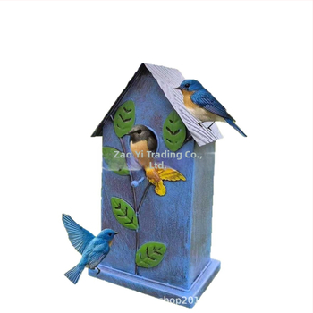 Metallist linnumaja, geomeetriline kuju, kaasaegne minimalistlik stiil, Craftsmanship kaubamärk, mudel 666888