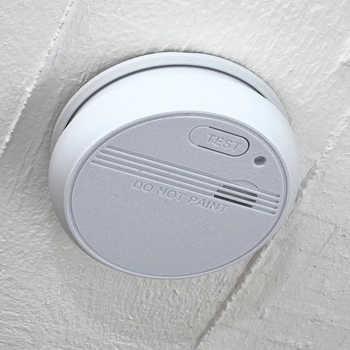 3D-trükkitud peidetud suitsuandur turvakastiga, plastist, kaasaegne minimalistlik stiil