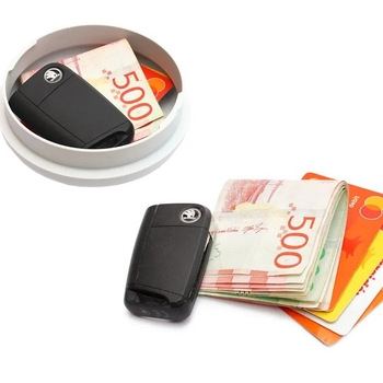 3D-trükkitud peidetud suitsuandur turvakastiga, plastist, kaasaegne minimalistlik stiil