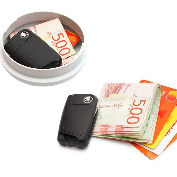 3D-trükkitud peidetud suitsuandur turvakastiga, plastist, kaasaegne minimalistlik stiil