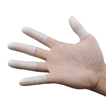 Ühekordsed lateksist sõrmekatted, antistaatilised, mitte-libisevad, Incision finger sleeve mudel, elektroonika tööstusele