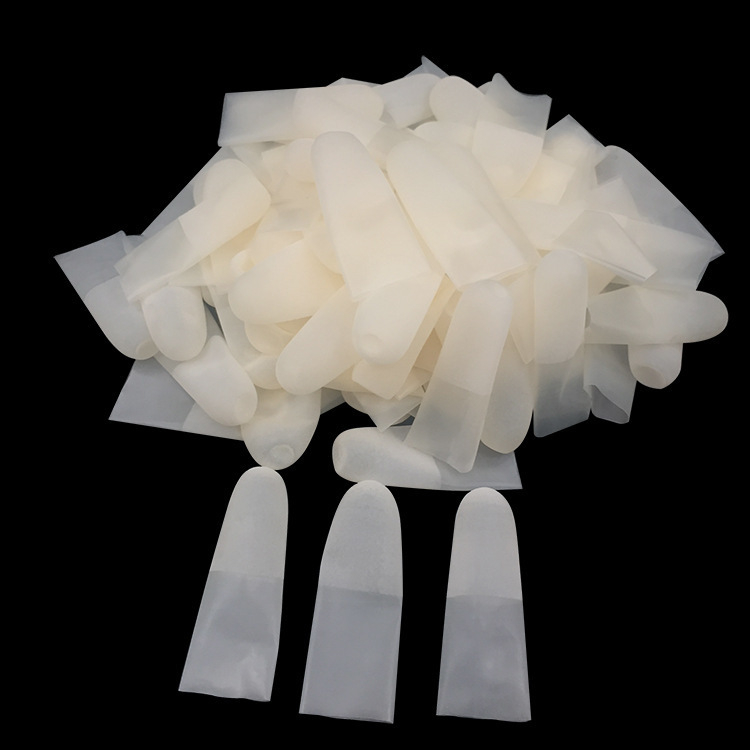 Ühekordsed lateksist sõrmekatted, antistaatilised, mitte-libisevad, Incision finger sleeve mudel, elektroonika tööstusele