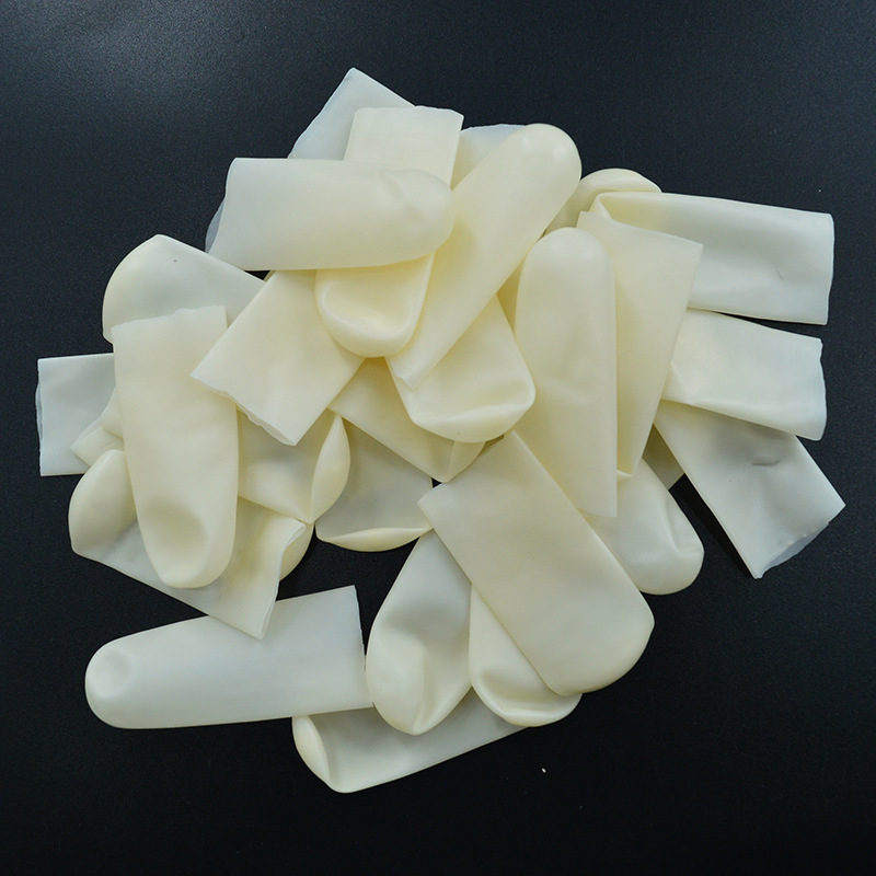 Ühekordsed lateksist sõrmekatted, antistaatilised, mitte-libisevad, Incision finger sleeve mudel, elektroonika tööstusele