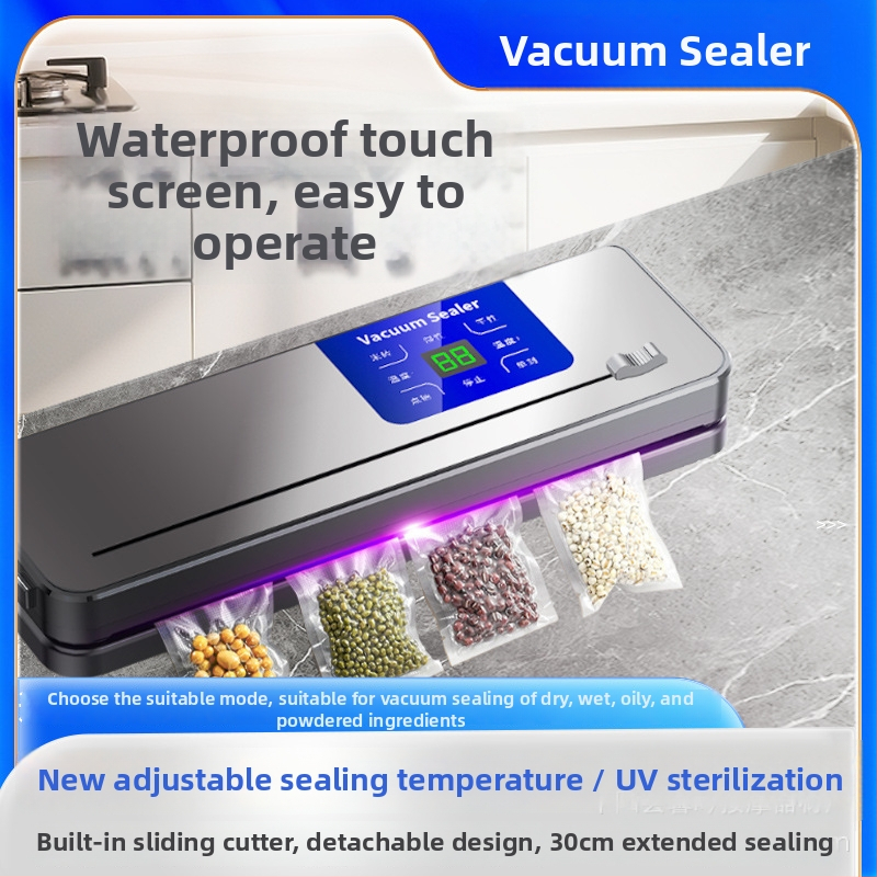 Ricari vaakumpakendi masin – vaakumi ja sulgemise funktsioon, 120W, 110–220V, maht 1001–1500 ml, ABS korpus