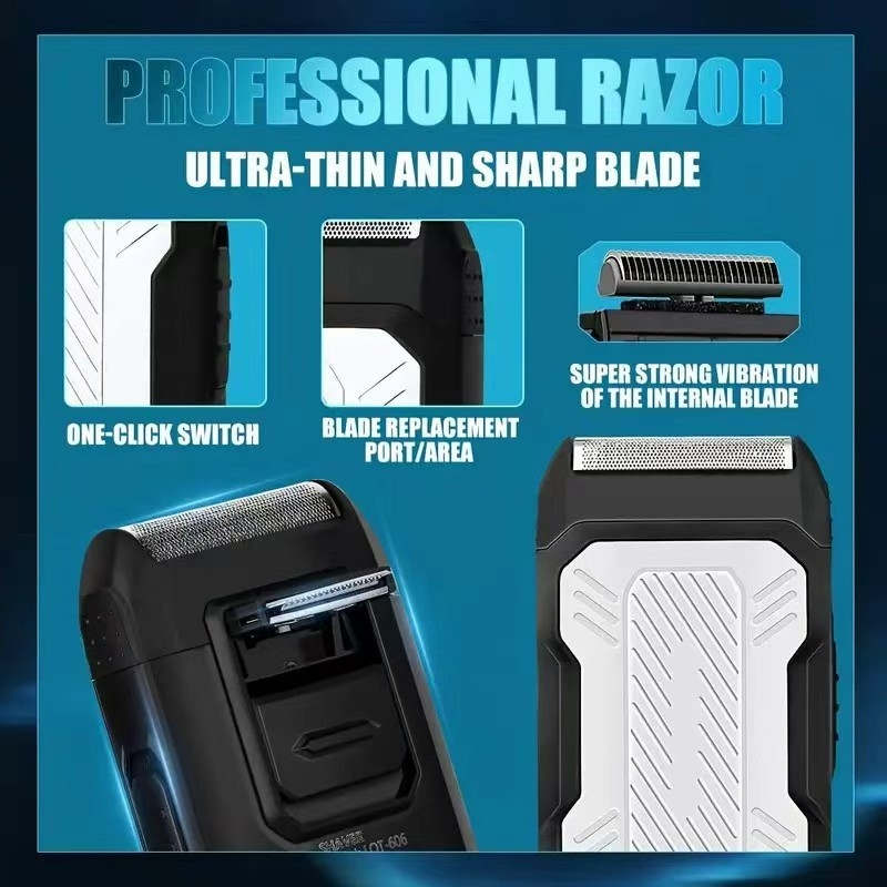 LQT juukselõikur sisseehitatud akuga 500–800 mAh, eemaldatav ja pestav roostevabast terasest tera, Brushed motor, müratase alla 36 dB.