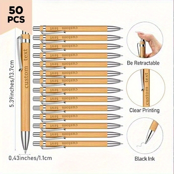 Bambusest kirjutusvahend lillemustriga, mudel C9031, tootenumber jd601101684088911