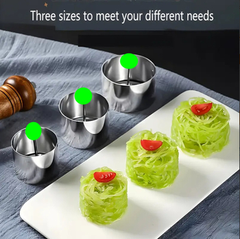 Roostevabast terasest ümmargune mousse rõngas – küpsetamisvorm magustoitudele, tiramisu, želee, mudel KT-0414