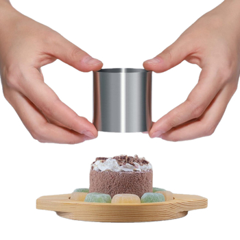 Roostevabast terasest ümmargune mousse rõngas – küpsetamisvorm magustoitudele, tiramisu, želee, mudel KT-0414