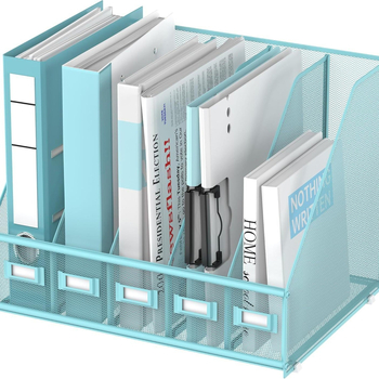 Kontori dokumendi riiul 5 vertikaalse sektsiooniga – rahvusvaheline kohandamine, metall, võimas klambriga + plaadiga klambriga, A4, klambri suurus 30×23.5, plaadi paksus 0.25, mudel Hc