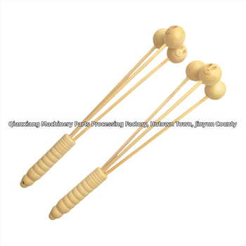 Puidust massaažhaamer jalgade jaoks – mehhaaniline juhtimine, toiteallikas pole vajalik, 3 ümmargust massaažipead, CVT ülekanne, 2022 väljalase